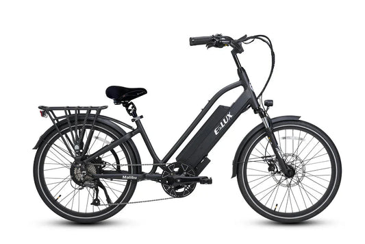 ELUX Malibu Mini 750 w Step Thru eBike 24 Street Electric Beach Cruiser eBike - Beach Cruiser eBike - eBike Super Shop