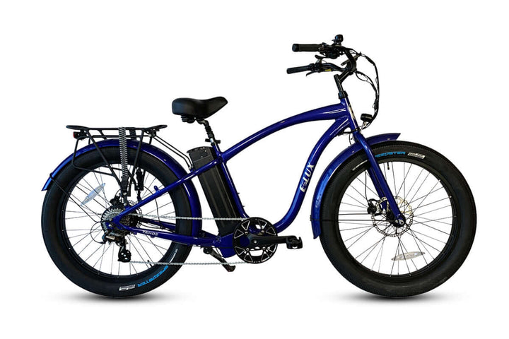 ELUX Tahoe 500 w Step Over eBike 26x3.5 Fat Fat Tire Electric Beach Cruiser eBike - Fat Tire Cruiser eBike - eBike Super Shop