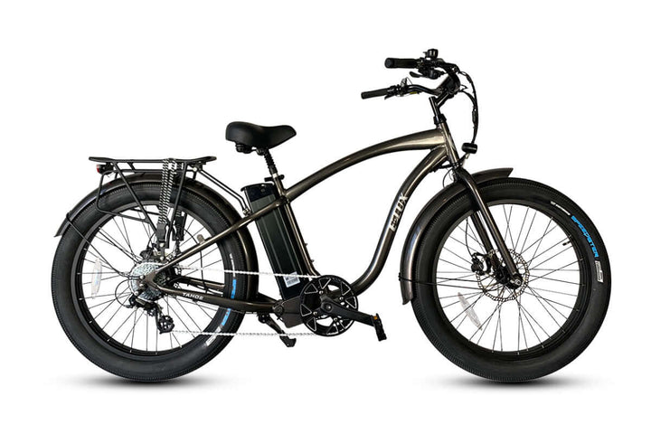 ELUX Tahoe 500 w Step Over eBike 26x3.5 Fat Fat Tire Electric Beach Cruiser eBike - Fat Tire Cruiser eBike - eBike Super Shop