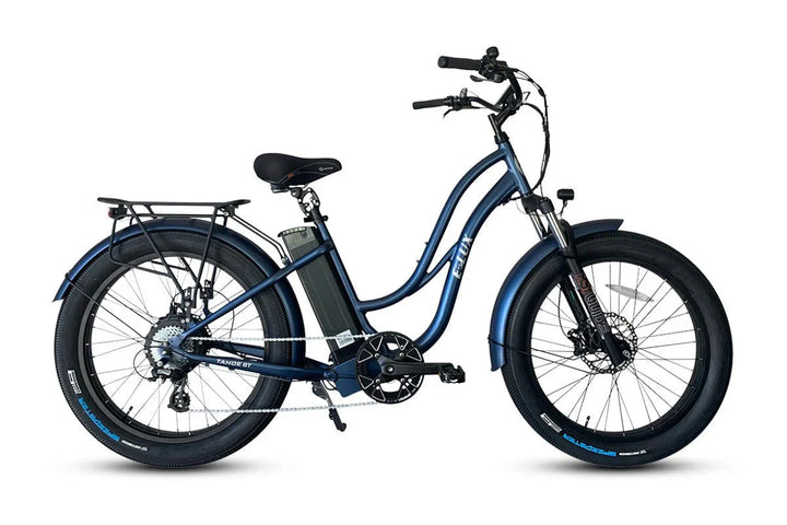 ELUX Tahoe GT 750 w Step Thru eBike 26x3.5 Fat Fat Tire Electric Beach Cruiser eBike - Fat Tire Cruiser eBike - eBike Super Shop