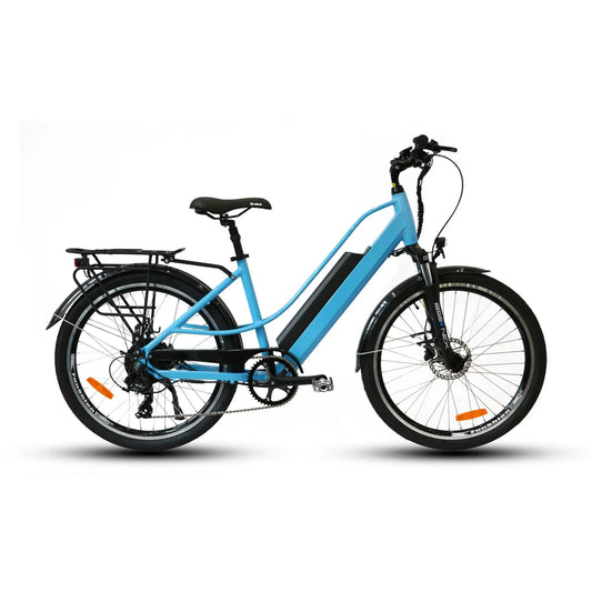 EUNORAU Torque 500w Step Thru eBike 26x2 Road Electric Beach Cruiser eBike - Beach Cruiser eBike - eBike Super Shop