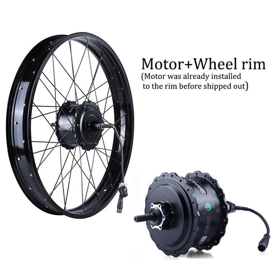 26x4 Rear Wheel Assembly - 52V 750W Bafang motor