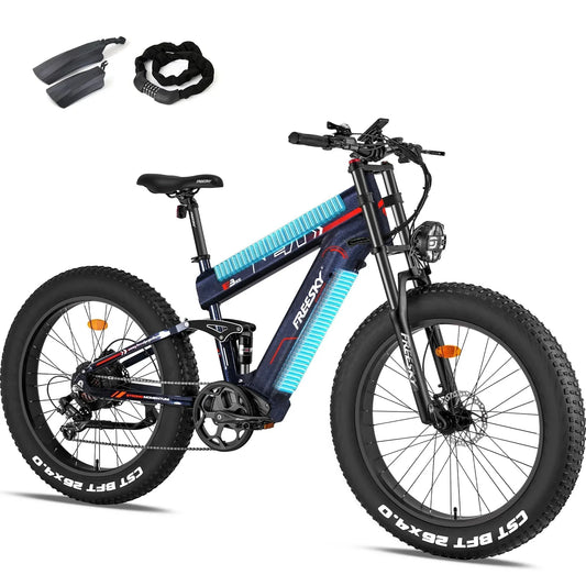 FREESKY Alaska M - 520 Pro 1000 w Mountain Ebike 4 Fat Tire Electric Fat Tire Mountain eBike - Mountain eBike - FREES|MOUNT|BLACK|0104 eBike Super Shop
