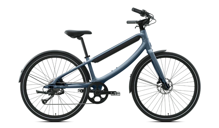 Grey URTOPIA Chord 350w Step Thru Ebike 42" Road Tire Electric Urban eBike