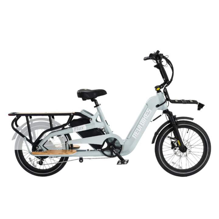 Cream REVI Flux 750w Step Thru Ebike 20x2.4 Fat Tire Mini Fat Tire Electric Cargo eBike