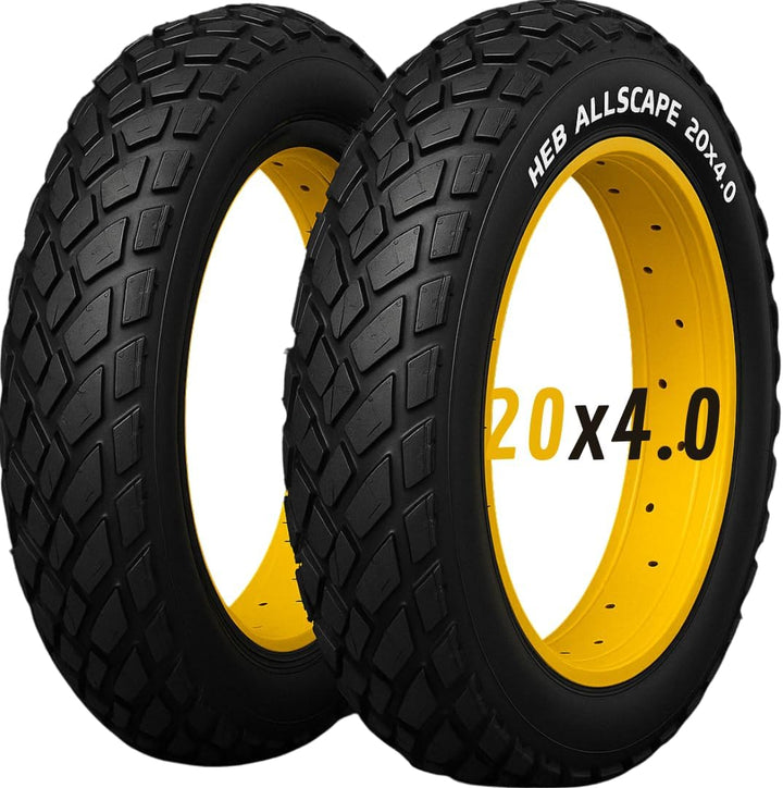 HEB ALLSCAPE® Fat Tires - 20" x 4" SET of 2 Fat Tires - Parts - 20L eBike Super Shop