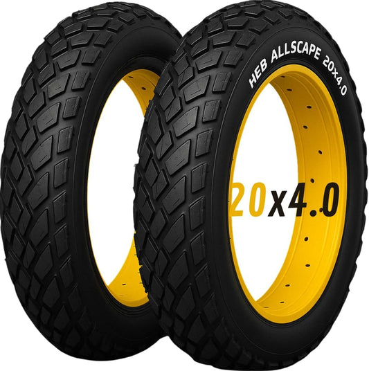 HEB ALLSCAPE® Fat Tires - 20" x 4" SET of 2 Fat Tires - Parts - 20L eBike Super Shop