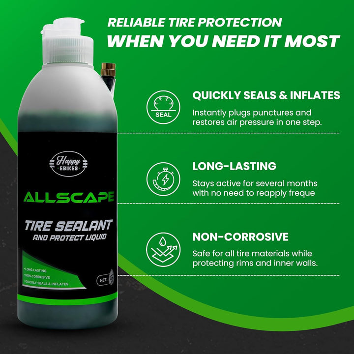HEB ALLSCAPE® Tire Sealant - Parts - sku - 50639281094957 eBike Super Shop