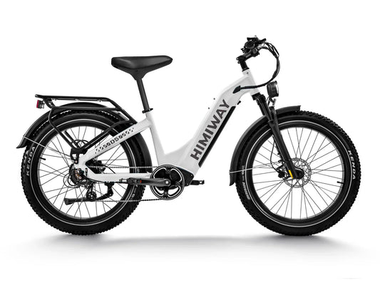 HIMIWAY Zebra ST 750 w Step Thru Ebike 26x4 Fat Electric Fat Tire Mountain eBike