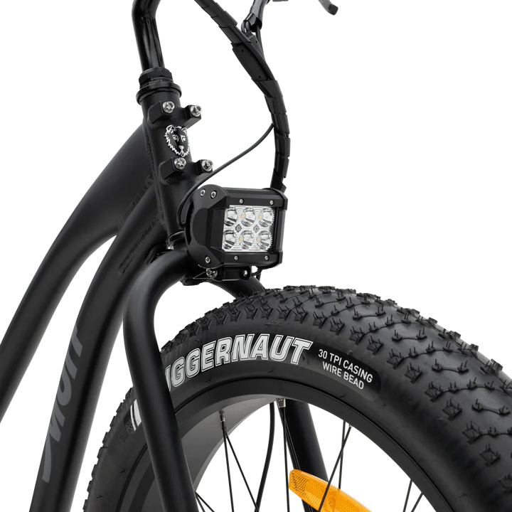 MURF Fat Tire Electric Beach Cruiser eBike Alpha ST - 52v 750 w Electric Beach Cruiser eBike - Fat Tire Cruiser eBike - MURF|BLACK|2293 eBike Super Shop