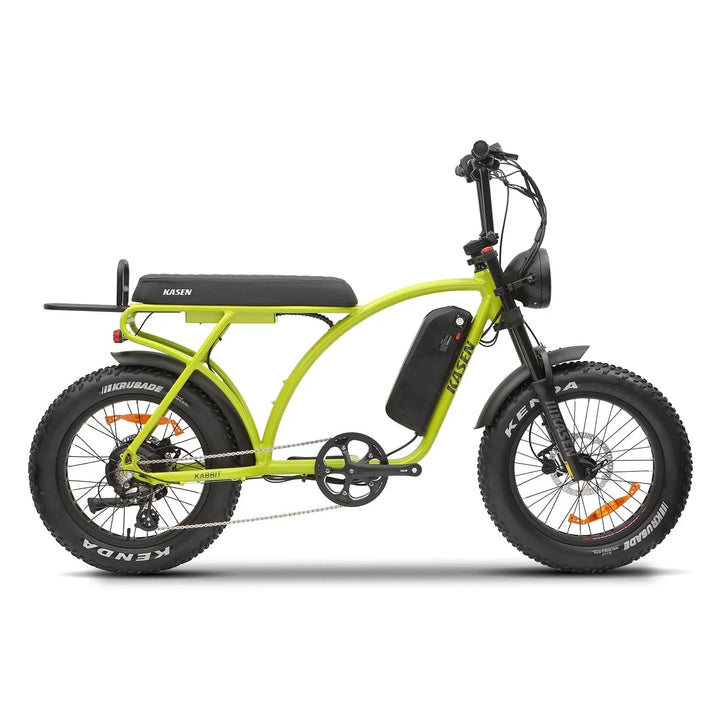 Black KASEN Kabbit 2.0 1000 w Moto Ebike 20x4 Fat Electric e-Moto Style eBike