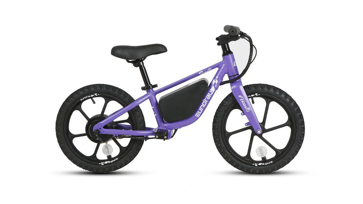 Purple EUNORAU EKIDS 16 180 W Micro eBike 16x2 Road Electric Micro eBike