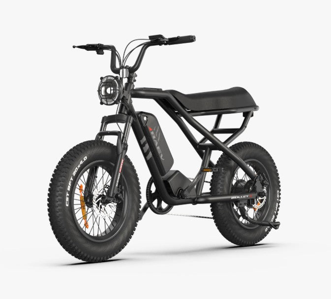 RAEV Bullet X Emoto eBike – 750W Electric Bike - Moto Style Bike - RAEV|GREEN|3022 eBike Super Shop
