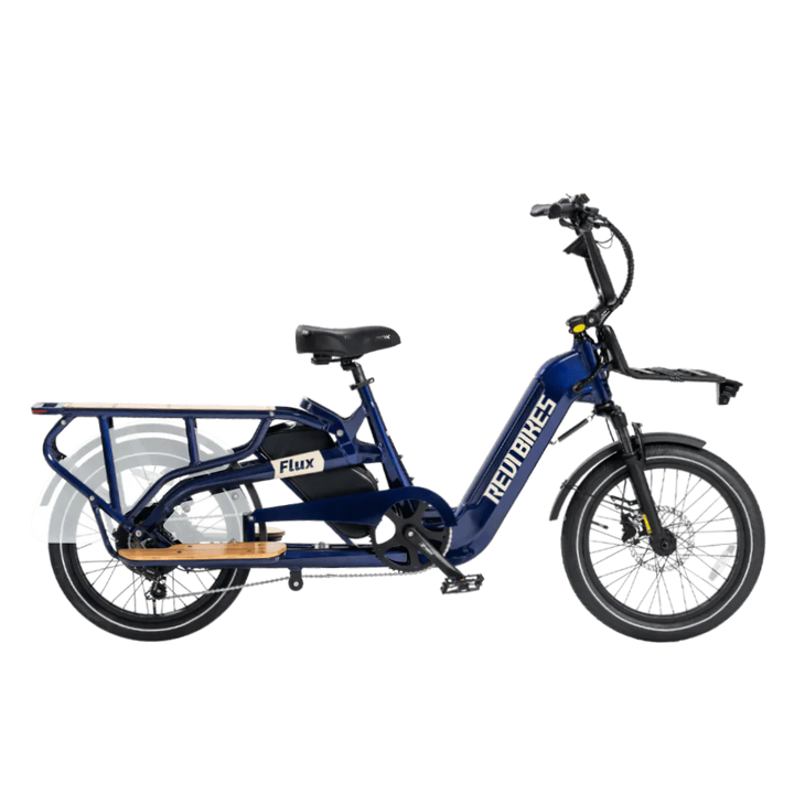 REVI Flux 750w Step Thru Ebike 20x2.4 Fat Tire Mini Fat Tire Electric Cargo eBike - Cargo eBike - eBike Super Shop