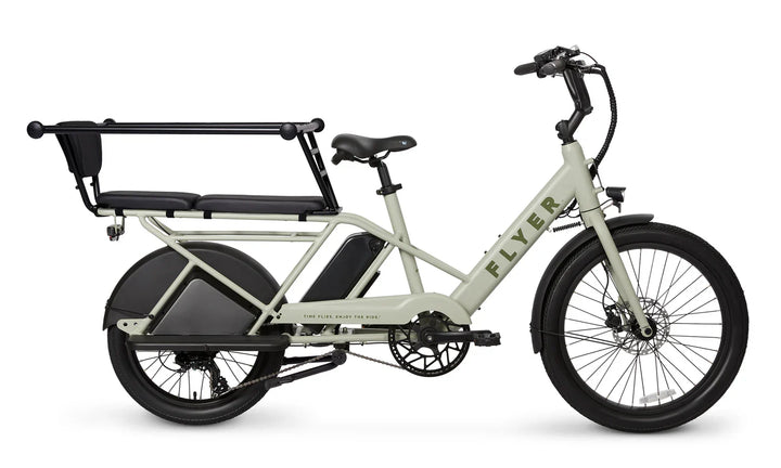  FLYER Via 500w Step Thru eBike 24x2.4 Street Electric Cargo eBike