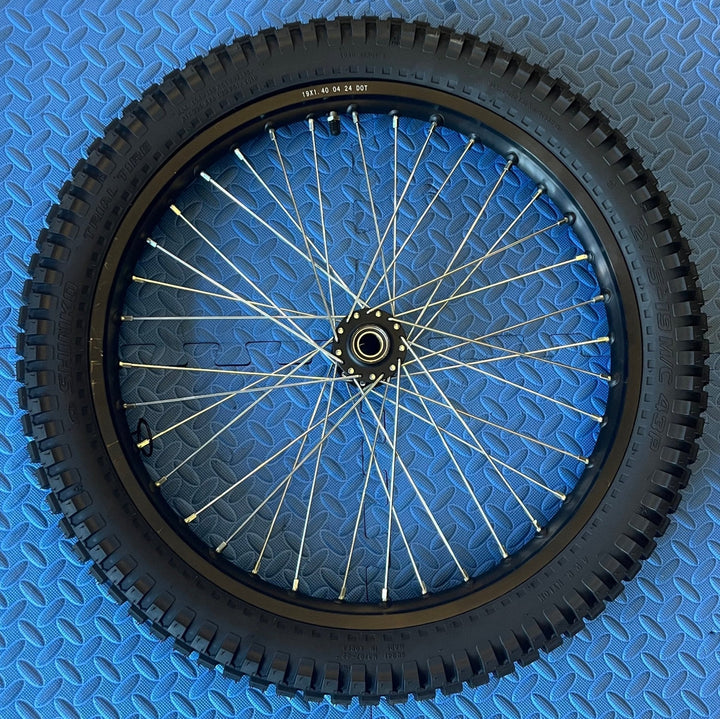 Throne eMoto Wheel Set Shinko 241 Dual Sport 18"/19" Front & Rear Wheel & Tire Set for Moto Bikes *Does not include rotor or sprocket* - Throne Wheel & Tire Set - Throne | Shinko | 18 inch | Front Wheel & Tire Set eBike Super Shop