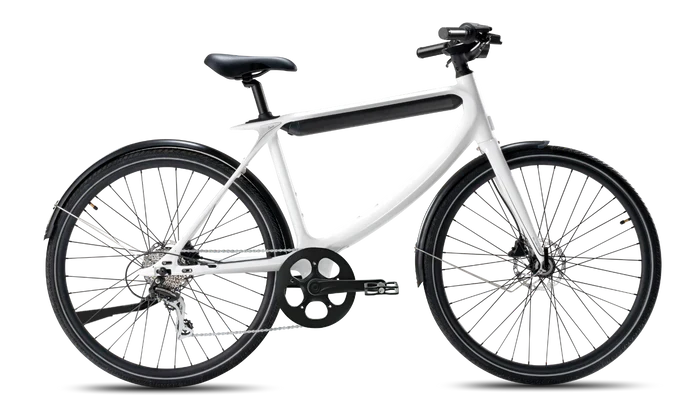 White URTOPIA Chord 350w Step Over Ebike 42" Road Tire Electric Urban eBike