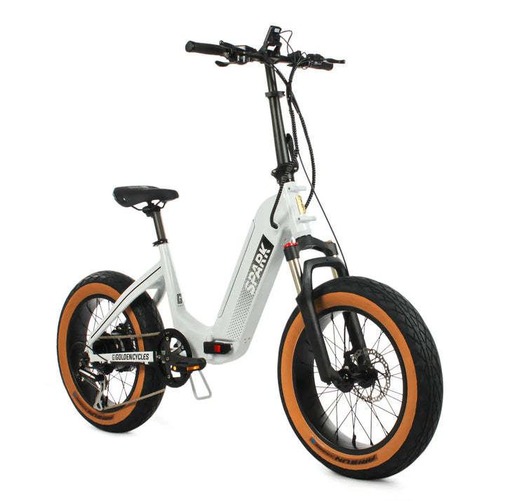 Mint GOLDEN CYCLE Spark 500w Folding eBike 20x4 Fat Electric Folding eBike