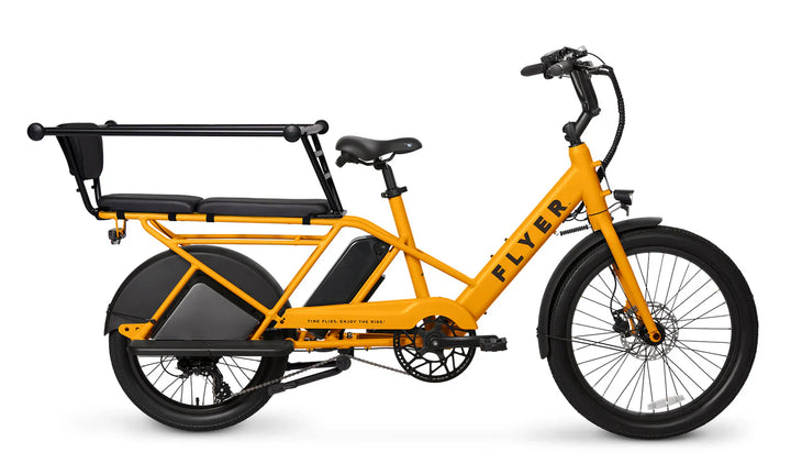 Green FLYER Via 500w Step Thru eBike 24x2.4 Street Electric Cargo eBike