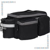 eBike Black and Grey Canvas Rear Cargo Bag for ebike by Way Cool Electric Bikes - Electric Bike Super Shop