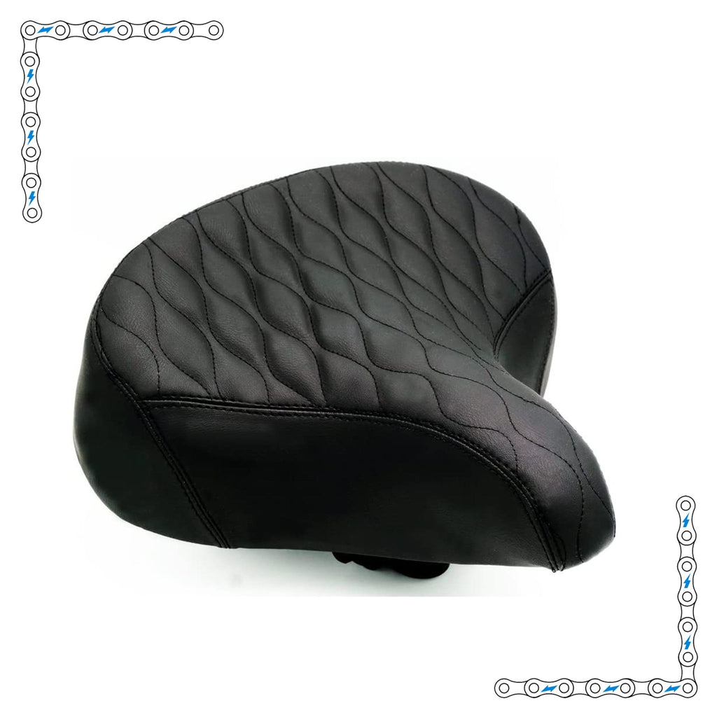 eBike Black Quilted Couch Seat for Ebike by Way Cool Electric Bikes - Electric Bike Super Shop