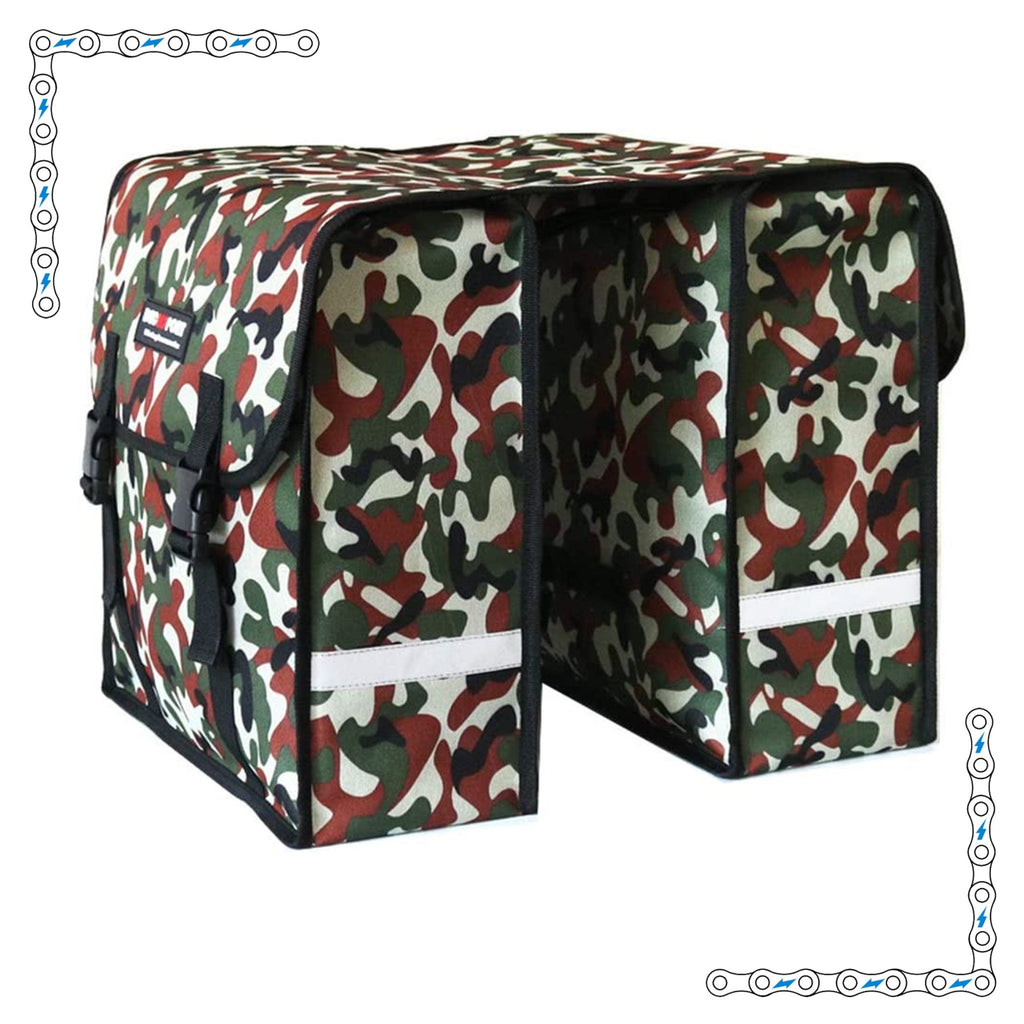 eBike Camo Canvas Saddle Bags for ebike by Way Cool Electric Bikes - Electric Bike Super Shop