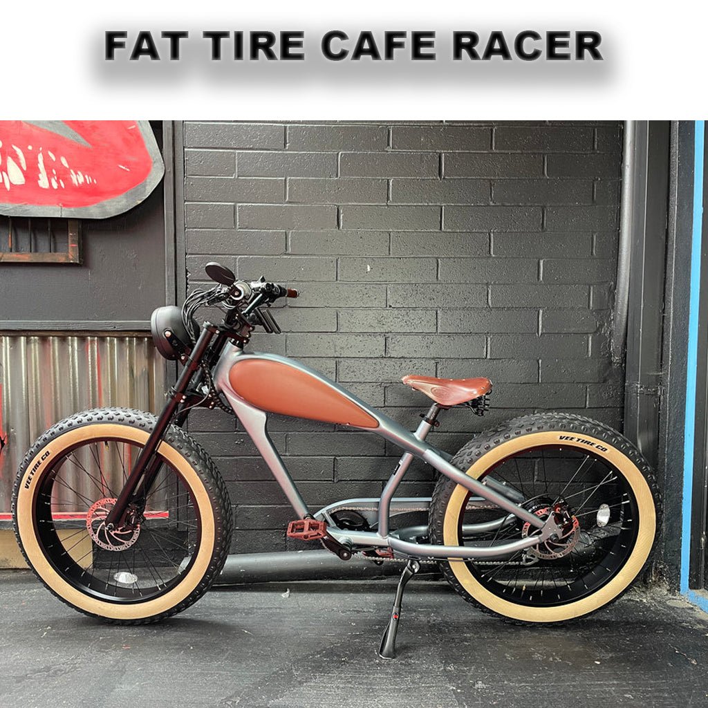 eBike Cheetah Cafe Racer eBike - Custom Electric Fat Tire e-bike Baja Edition by Revi - Electric Bike Super Shop