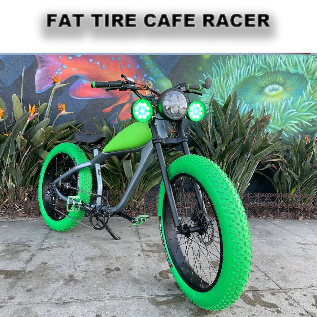 eBike Cheetah Cafe Racer eBike - Custom Electric Fat Tire e-bike Cheeba by Revi - Electric Bike Super Shop