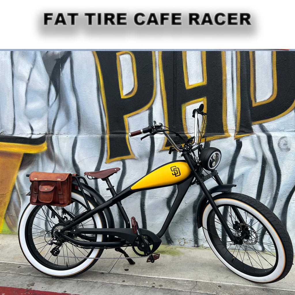 eBike Cheetah Cafe Racer eBike - Custom Electric Fat Tire e-bike San Diego Edition by Revi - Electric Bike Super Shop
