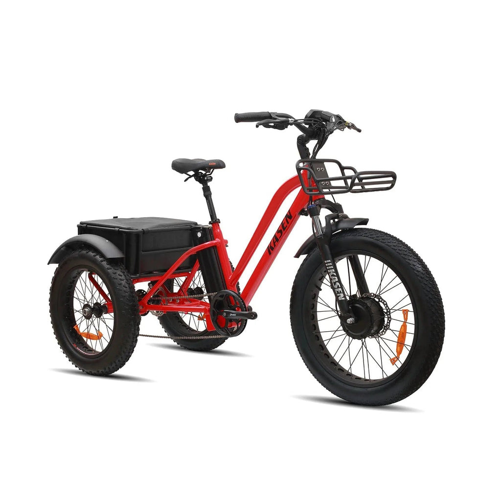 eBike e-Trike 3 Wheel Electric Trike Kasen Red by Kasen - Electric Bike Super Shop