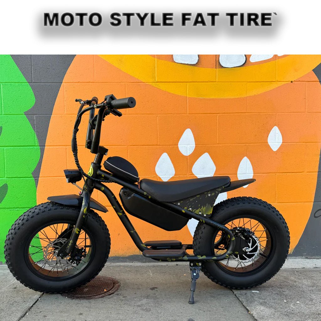 eBike Mini Moto Style Fat Tire Electric Scooter by Golden Cycle - Electric Bike Super Shop