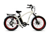 eBike Stock GT Tahoe Fat Tire Cruiser (Step-Over) White w/Red Rims by e-Lux - Electric Bike Super Shop