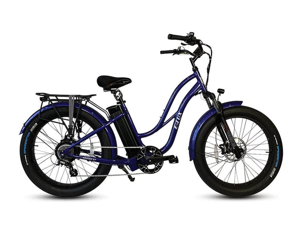 eBike Stock GT Tahoe Fat Tire Cruiser (Step-Thru) Cobalt Blue by e-Lux - Electric Bike Super Shop