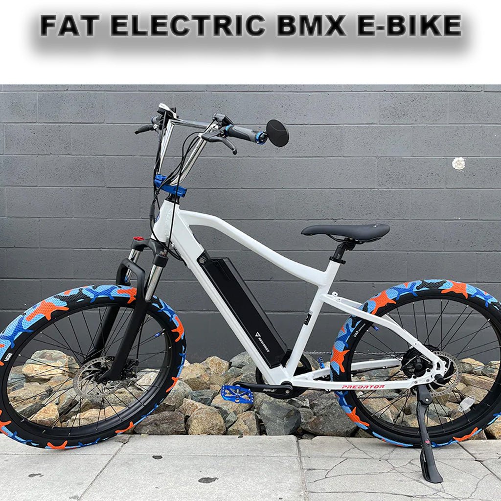 Fat Electric BMX ebike 26" - in White "Kand-e" by Revi - Electric Bike Super Shop