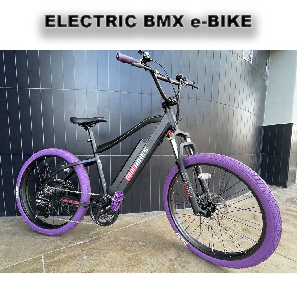 Fat Electric BMX ebike 26" - Purple Rayne by Revi - Electric Bike Super Shop